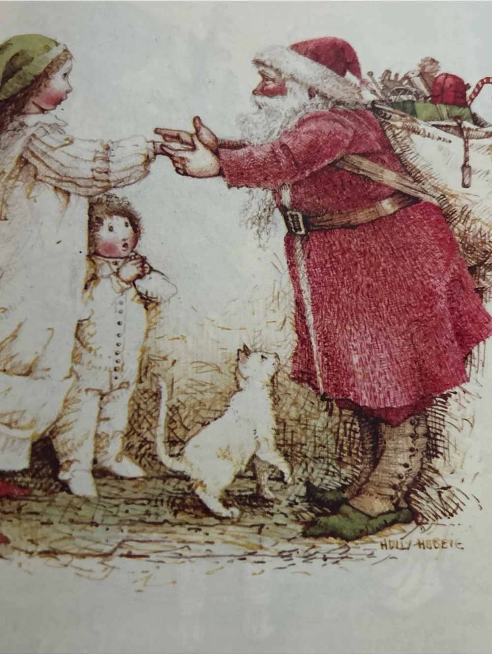 HOLLY HOBBIE'S CHRISTMAS BOOK - EXCELLENT CONDITION HARDCOVER VINTAGE 1980 HTF